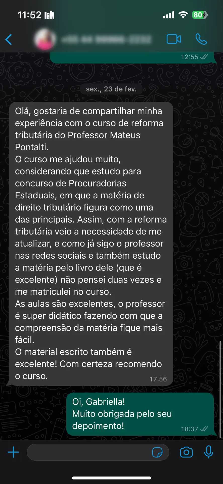 Depoimento 1